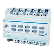 Hager TXA207C Jalousieaktor / 10x16A / EIB KNX / 5fach Handbedienung / TXA 207C