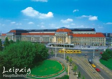 1604-Ansichtskarte Leipzig Messestadt Hauptbahnhof Deutsche Bahn Verkehrsknoten