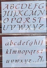 2x ABC Shabby Chic Schablone