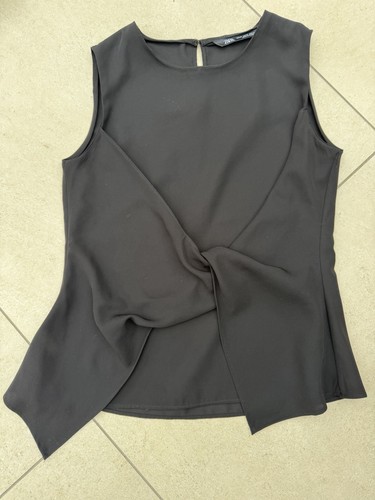 Zara top schwarz - Ärmellos, mit