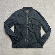 G-STAR Damen Jacke Bomberjacke Gr. L Windbreaker Windjacke Biker 28206 Blau