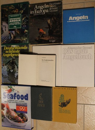 Konvolut bücher angeln - konvolut, 9