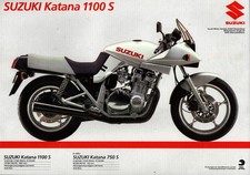 Prospekt Suzuki Katana 1100 S Datenblatt Motorrad