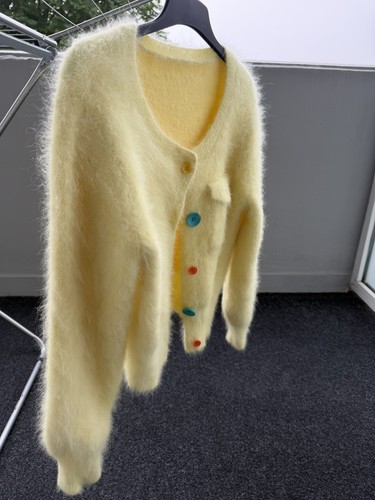 Neue hellgelb strickjacke - hellgelb,