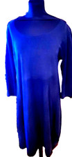 Julia Wang Luxus Designer Shirt Kleid blau Gr. S  40 42