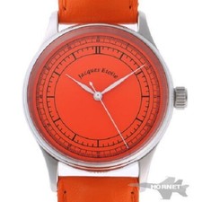 Jacques Etoile Automatisch Gewunden BIDYNATOR72 Oranges Zifferblatt Edelstahl