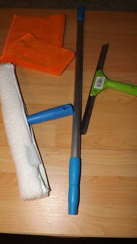 Set glas fensterreinigung - set, glas-