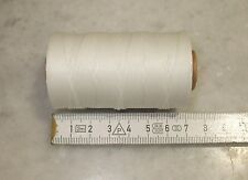 100 m Forellfaden # 7 Zwirn Sattlerzwirn Handzwirn Maschinenzwirn gewachst weiß