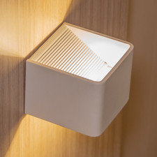 Wandleuchte cube eisen - -,