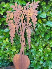 Edelrost Blauregen Topf auf