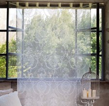 Gardine Schal Vorhang ecru 150 x 300 cm Shabby Vintage Landhaus Blanc Mariclo