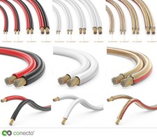 Lautsprecherkabel 2x 0,75/1,5/2,5/4,0 mm² Boxenkabel Hifi Audiokabel 10m - 100m
