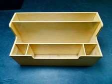 IKEA Stifthalter Schreibtischorganizer Holz Büro Organizer Box, Vintage