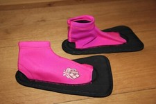 ARENA pink schwarze Neopren Schwimmflossen Gr 34 35