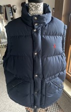 Ralph Lauren Daunenweste Jacke Weste Herren L Royalblau Echtdaunen