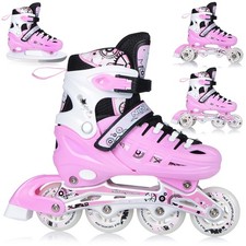 Inline Skates 4in1 Kinder Nils Schlittschuhe Rollschuhe Verstellbar 31-42
