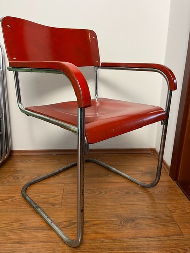 Original paar stahlrohr sessel - original,