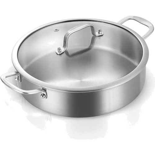 Edelstahl schmorpfanne cm - schmorpfanne,