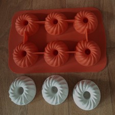 Gießform Silikonform Guglhupf / Pustekuchen - Giesspulver Keraflott Raysin