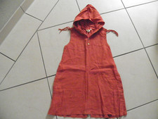 Maas Kleid Sommer mädchen 140 rot mit Kapuze Bio   Baumwolle