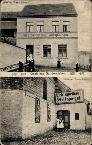 Sandersleben arnstein in - ak,