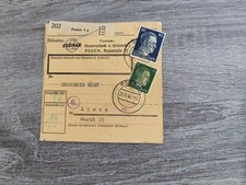 Deutsches Reich Paketkarte
