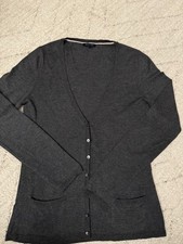 Orig.Tommy Hilfiger Damen Cardigan Strickjacke  Wolle Gr.M  Grau Top Zustand!