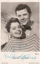 Nadja Tiller+ & Walter Giller+ - original signierte UFA Karte FK 3306