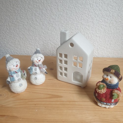 Schneemann haus set - set, winter