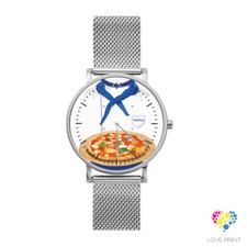 Einzeluhr " Handwerk " für Pizzabäcker personalisiert mit Namen.