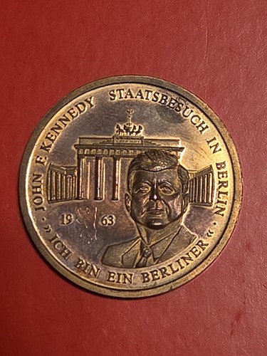 Gedenkmedaille john kennedy - john,