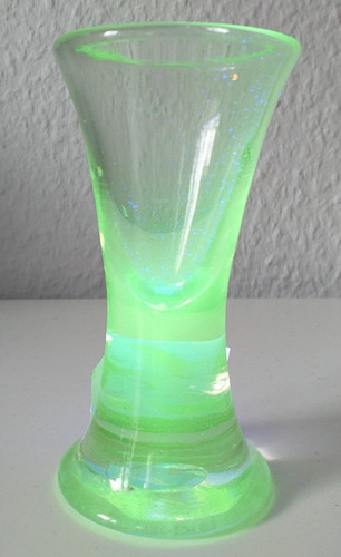 Biedermeier schnaps glas uran - glas,
