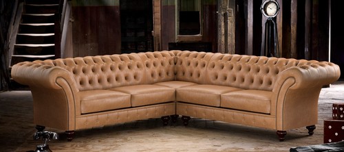 Edle chesterfield couch - couch, braune