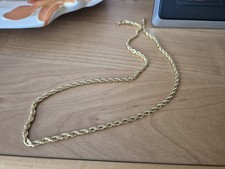 Halskette Damen/Herren Goldfarben Neu  56,5cm