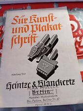 für kunst und plakatschrift mitteilungsblatt nr6 heintze&blanckerts Um 1930