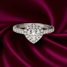 Verlobungsring 18 K Weißgold