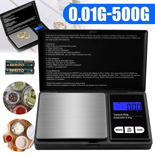 01g 500g taschenwaage - 0.01g,