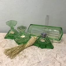 Bath Set Glass Vintage 1950s