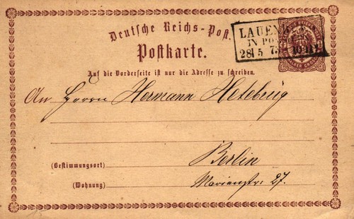 Deutsches reich postkarte aus - reich,,