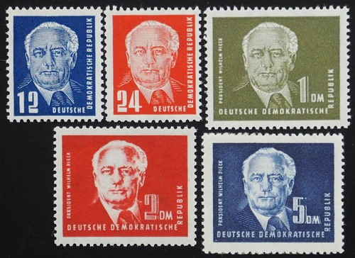1950 ddr serie - serie, pieck