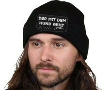 Hunde Motiv Beanie Mütze
