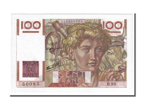 Geldschein frankreich 100 - geldschein,, frankreich,