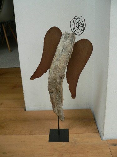 Treibholz skulptur engel - treibholz,