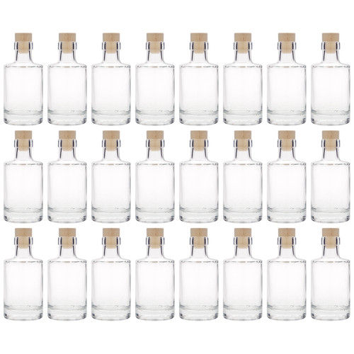 24x 200ml glasflasche klarglas - 24x,