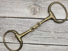 Horse-friends Olivenkopfgebiss "Golden Brass", doppelt gebr., 13,5 cm, gebraucht