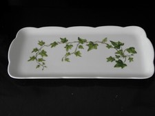 Kuchenplatte Stollenplatte Porzellan Tirschenreuth Efeu handbemalt