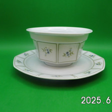 Porzellan Suppentasse mit Untere Form 335 mit Blumen 2tlg. von Winterling/Röslau