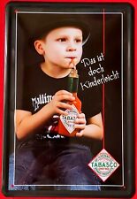 Blechschild 20x30 TABASCO fun Spruch Das ist kinderleicht Küche Bar Kneipe Hotel