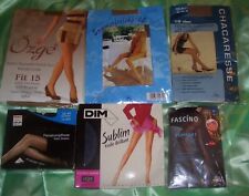 Konvolut sexy glänzende + transparente Nylons Fein Strumpfhosen Gr. 42-44 Paket