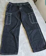 coole Neue schwarze Cargo Jeans von *Takko* in der Gr.170